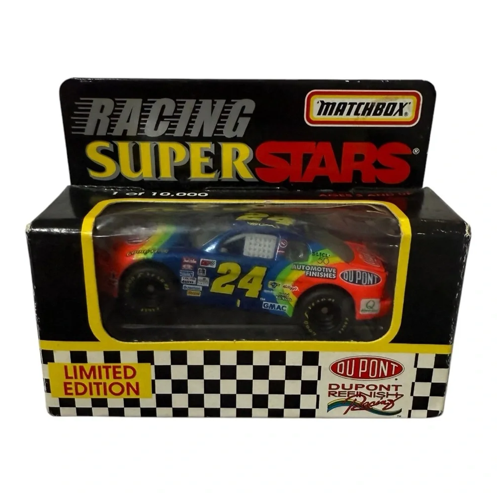 Matchbox Racing Superstars Limited Edition Car 1996 Jeff Gordon #24 Dupont 1:64
